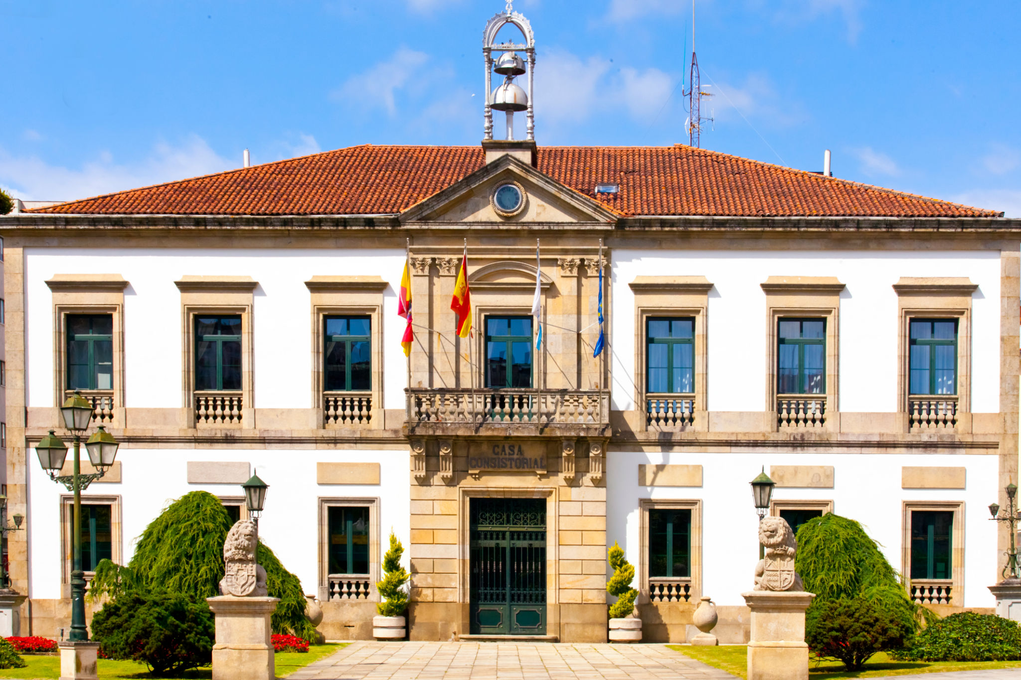 Fachada del ayuntamiento de Villagarcía de Arosa, Galicia, España Fachada del ayuntamiento de Villagarcía de Arosa, Galicia, España