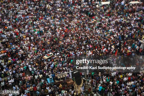 Blogger Rajib Funeral Of Blogger Rajib Killed For Protesting A High-Res Stock Photo ...