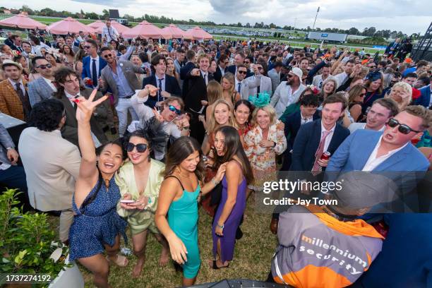 Caulfield Cup Day at Caulfield Racecourse on October 21, 2023 in Caulfield, Australia.