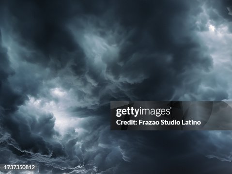 Threatening dark clouds covering the sky Threatening dark clouds covering the sky