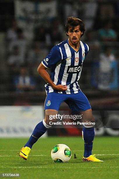 Tiago Rodrigues of FC Porto in action during the pre-season friendly match between FC Porto and Olympique Marseille at Estadio Tourbillon on July 13,...