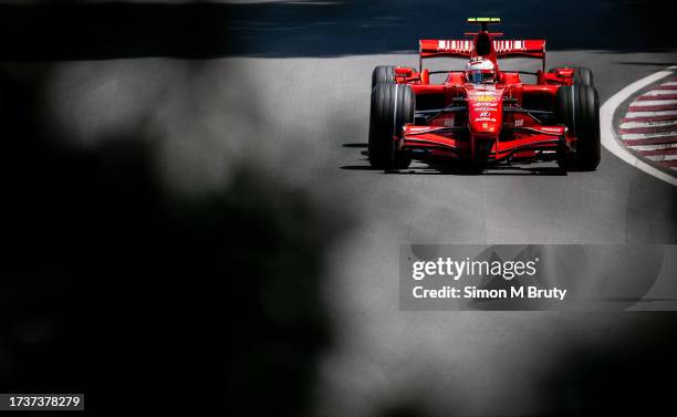 Kimi Raikkonen of Finland and the Ferrari team during saturday practice at the Canadian Grand Prix at the Circuit Giles Villeneuve on June 9th, 2007...