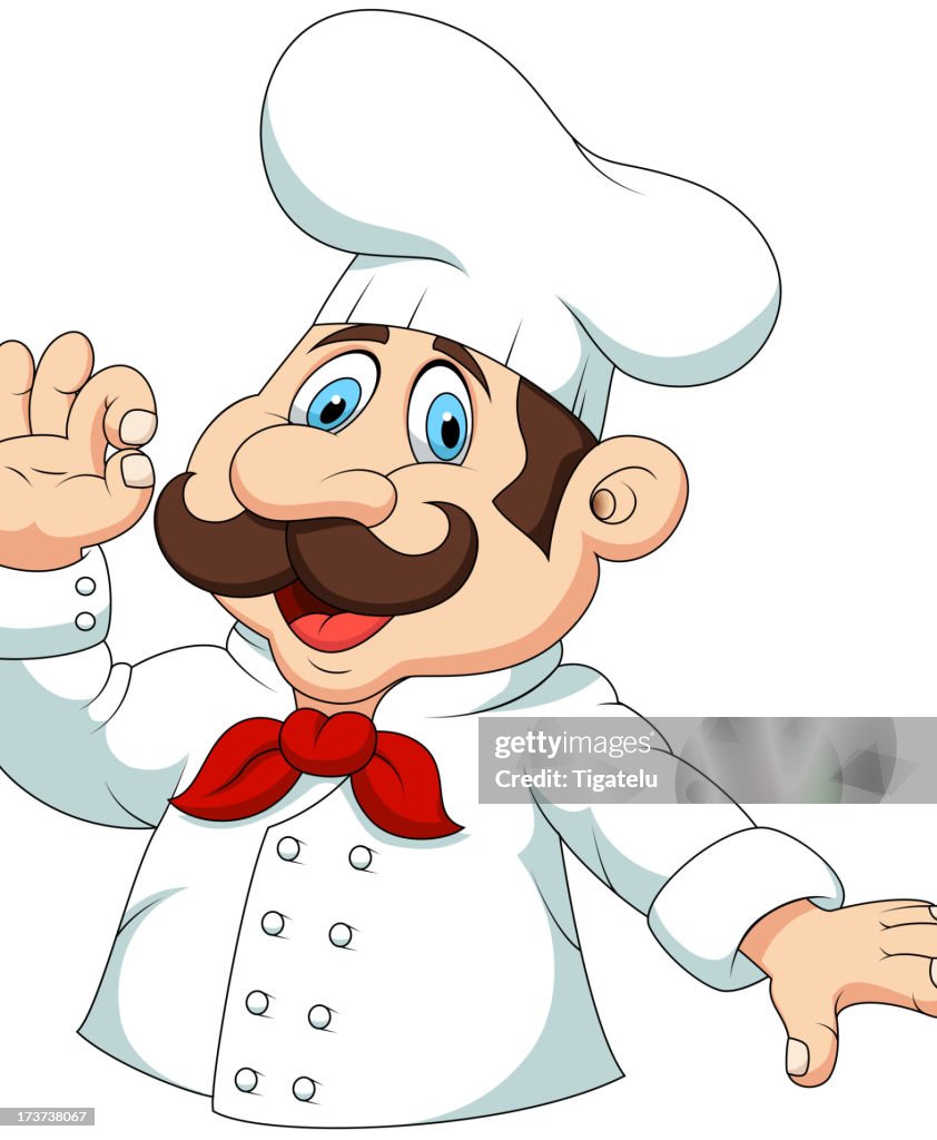 Chef Cartoon With Ok Sign High-Res Vector Graphic - Getty Images