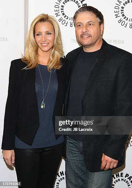 Lisa Kudrow and Gary Levine attend "An Evening With Web Therapy: The Craze Continues..." held at The Paley Center for Media on July 16, 2013 in...