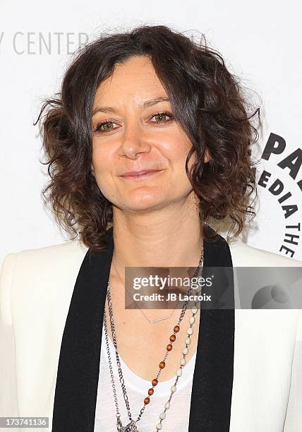 Sara Gilbert attends "An Evening With Web Therapy: The Craze Continues..." held at The Paley Center for Media on July 16, 2013 in Beverly Hills,...