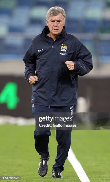 Brian Kidd of Manchester City during the Manchester City training session at Moses Mabhida Stadium on July 17, 2013 in Durban, South Africa.