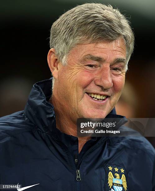 Brian Kidd of Manchester City during the Manchester City training session at Moses Mabhida Stadium on July 17, 2013 in Durban, South Africa.