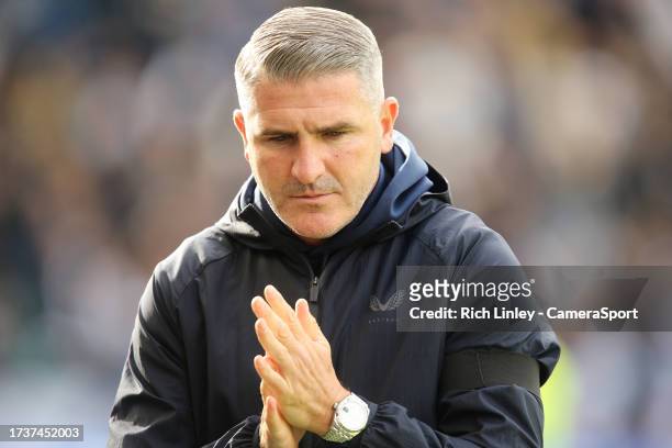 Preston North End manager Ryan Lowe during the Sky Bet Championship match between Preston North End and Millwall at Deepdale on October 21, 2023 in...