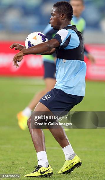 Abdul Razak of Manchester City during the Manchester City training session at Moses Mabhida Stadium on July 17, 2013 in Durban, South Africa.