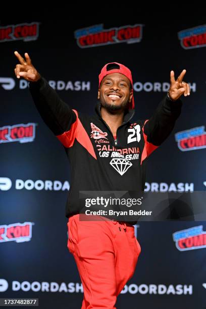 Kel Mitchell speaks at the Hold The Sauce! Good Burger is Back! panel during New York Comic Con 2023 - Day 4 at Javits Center on October 15, 2023 in...