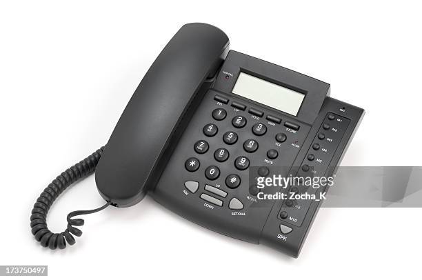 telefone da empresa - landline phone imagens e fotografias de stock
