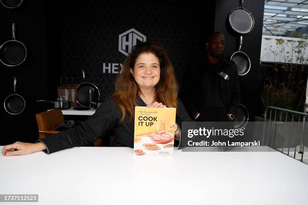 Alex Guarnaschelli at the HexClad Cookware booth during the Food Network New York City Wine & Food Festival presented by Capital One - Grand Tasting...