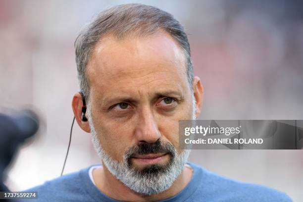 Hoffenheim's US head coach Pellegrino Matarazzo is pictured prior to the German first division Bundesliga football match between TSG 1899 Hoffenheim...