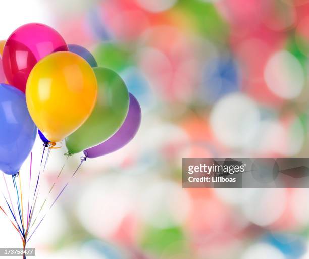 party balloons - party balloons bildbanksfoton och bilder