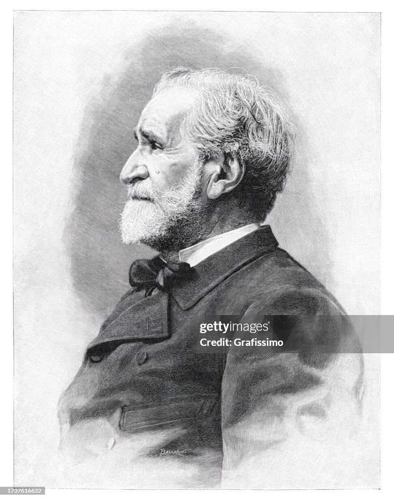 Guiseppe Verdi italian composer portrait 1893