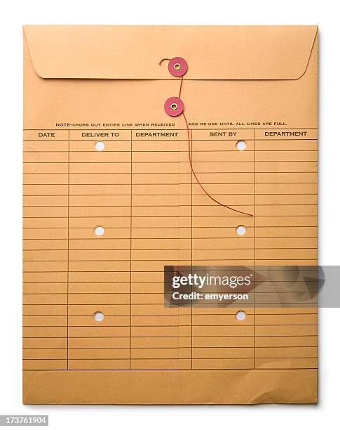 intraoffice mail - internal mail envelope stock pictures, royalty-free photos & images