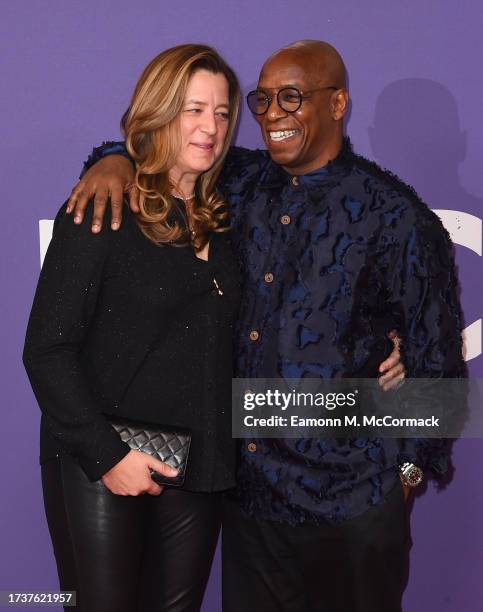 Nancy Hallam and Ian Wright attends "The Kitchen" Closing Night Gala premiere during the 67th BFI London Film Festival at The Royal Festival Hall on...