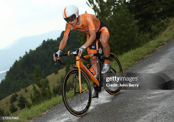Igor Anton of Spain and Team Euskaltel-Euskadi in action during stage seventeen of the 2013 Tour de France, a 32KM Individual Time Trial from Embrun...