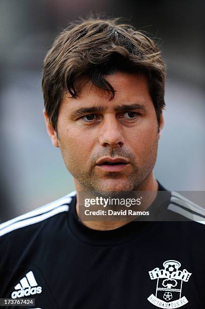 Manager Mauricio Pochettino of Southampton looks on during a friendly match between Southampton FC and UE Llagostera at the Josep Pla i Arbones...