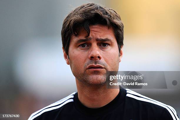 Manager Mauricio Pochettino of Southampton looks on during a friendly match between Southampton FC and UE Llagostera at the Josep Pla i Arbones...