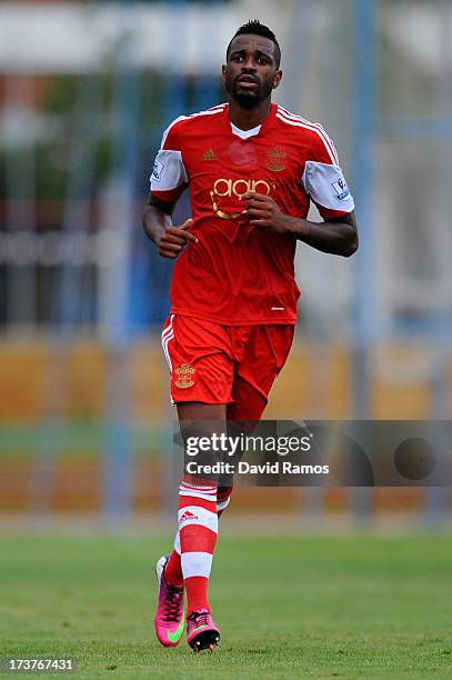 Guly do Prado of Southampton looks on during a friendly match between Southampton FC and UE Llagostera at the Josep Pla i Arbones Stadium on July 17,...