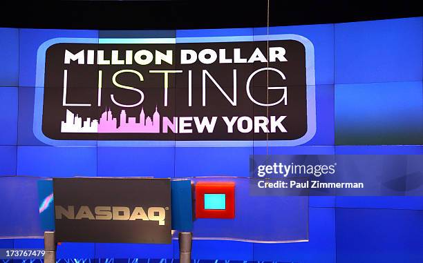 General atmosphere at the closing bell at NASDAQ MarketSite on July 17, 2013 in New York City.