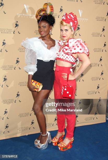 Paloma Faith and Shingai Shoniwa attend the Johnnie Walker Gold Label Reserve Party aboard the John Walker & Sons Voyager on July 17, 2013 in London,...