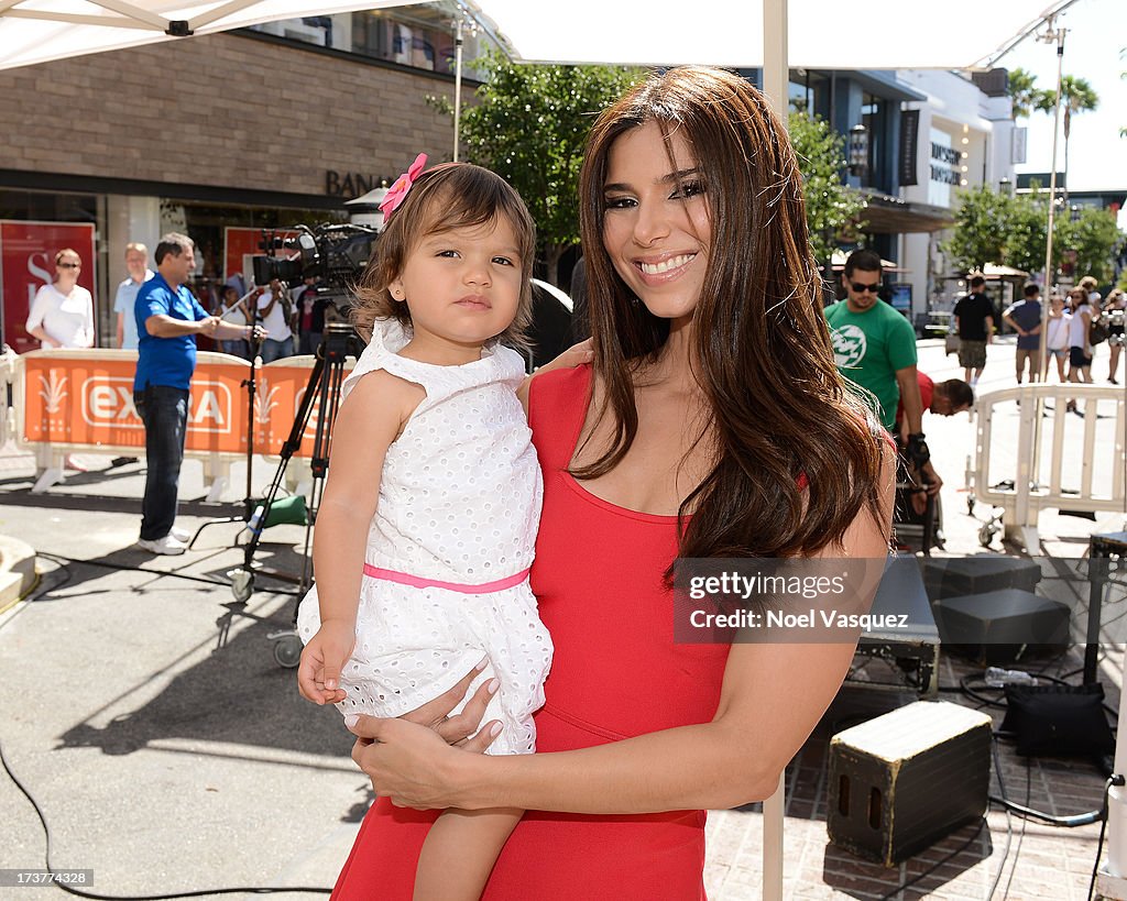 Marisa Miller And Roselyn Sanchez On "Extra"