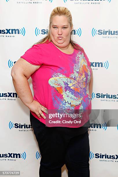 Personality June "Mama June" Shannon visits the SiriusXM Studios on July 17, 2013 in New York City.