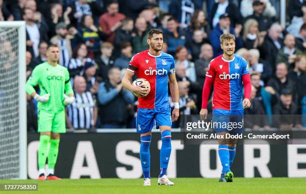 Crystal Palace's Joel Ward reacts after his side conceded a third during the Premier League match between Newcastle United and Crystal Palace at St....