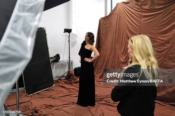 Alex Jones backstage during the BAFTA Cymru Awards 2023 held at the International Convention Centre Wales on October 15, 2023 in Newport, Wales.