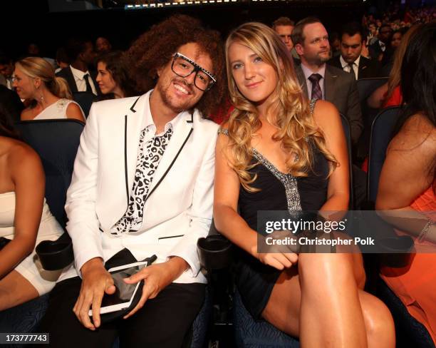 Singer Stefan 'Redfoo' Gordy and tennis player Victoria Azarenka attend The 2013 ESPY Awards at Nokia Theatre L.A. Live on July 17, 2013 in Los...