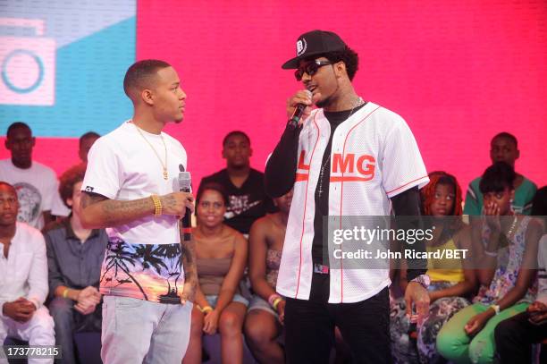 Bow Wow and Problem at BET's 106 & Park at BET Studios on July 17, 2013 in New York City.