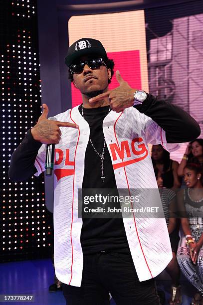 Problem visits BET's 106 & Park at BET Studios on July 17, 2013 in New York City.