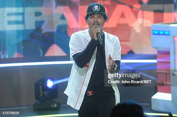 Problem visits BET's 106 & Park at BET Studios on July 17, 2013 in New York City.