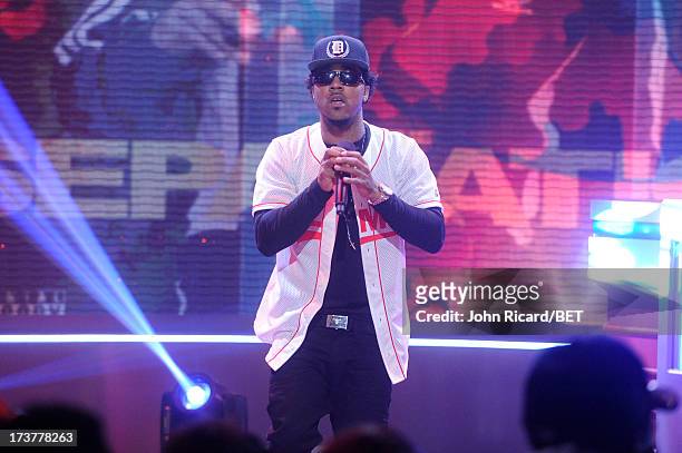 Problem visits BET's 106 & Park at BET Studios on July 17, 2013 in New York City.