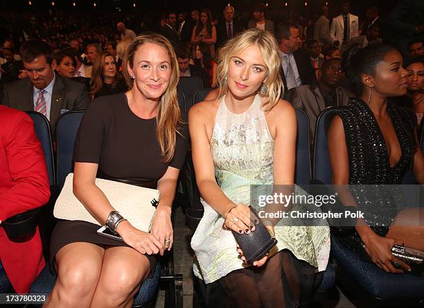 Tennis player Maria Sharapova and guest attend The 2013 ESPY Awards at Nokia Theatre L.A. Live on July 17, 2013 in Los Angeles, California.