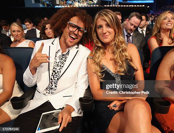 Singer Stefan 'Redfoo' Gordy and tennis player Victoria Azarenka attends The 2013 ESPY Awards at Nokia Theatre L.A. Live on July 17, 2013 in Los...