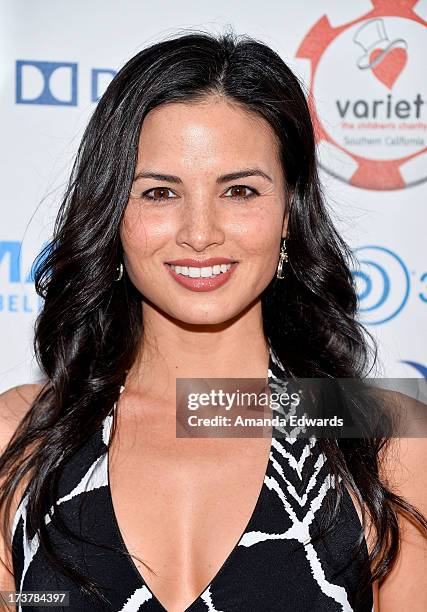 Actress Katrina Law arrives at The Children's Charity Of Southern California Texas Hold 'Em Poker Tournament hosted by Variety at Paramount Studios...