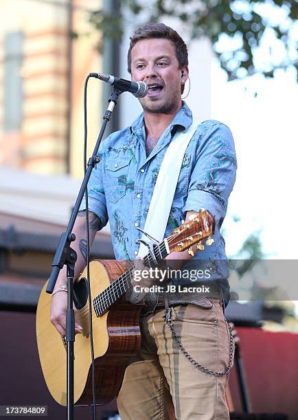 Stephen Barker Liles of Love And Theft performs at The Grove on July 17, 2013 in Los Angeles, California.