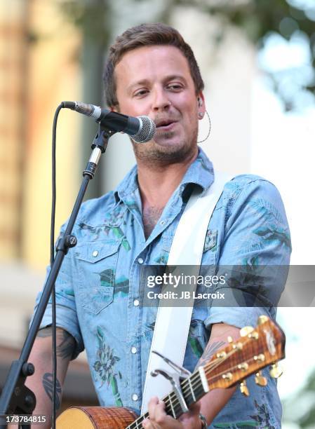 Stephen Barker Liles of Love And Theft performs at The Grove on July 17, 2013 in Los Angeles, California.