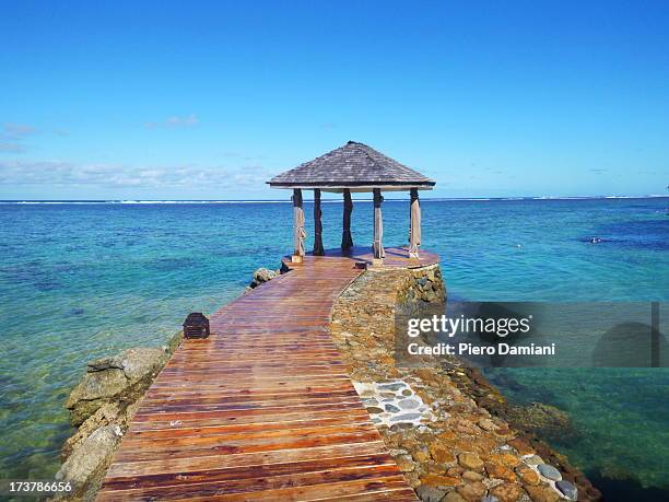 coral coast - fiji hut stock pictures, royalty-free photos & images