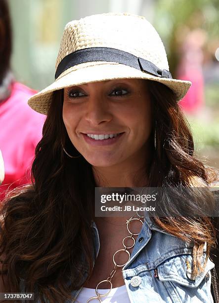 Courtney Laine Mazza is seen at The Grove on July 17, 2013 in Los Angeles, California.
