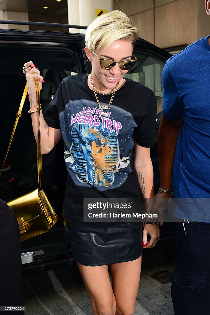 Miley Cyrus Sightings In London - July 18, 2013