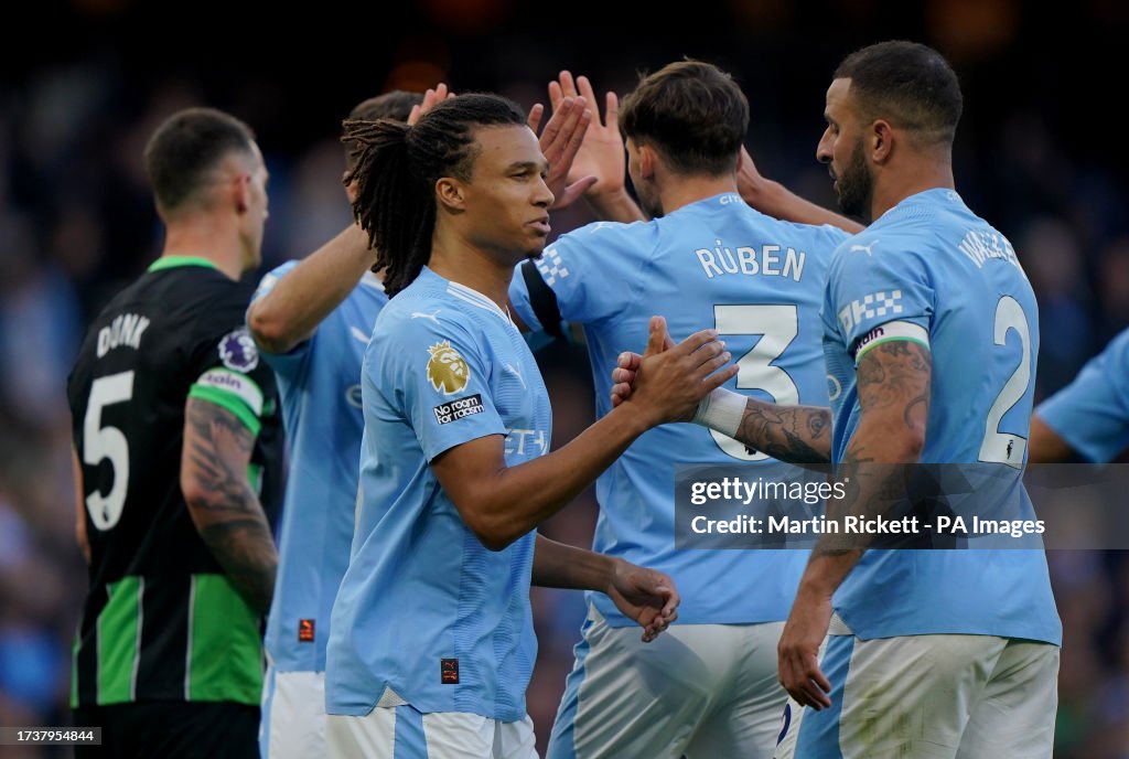 Manchester City v Brighton and Hove Albion - Premier League - Etihad Stadium