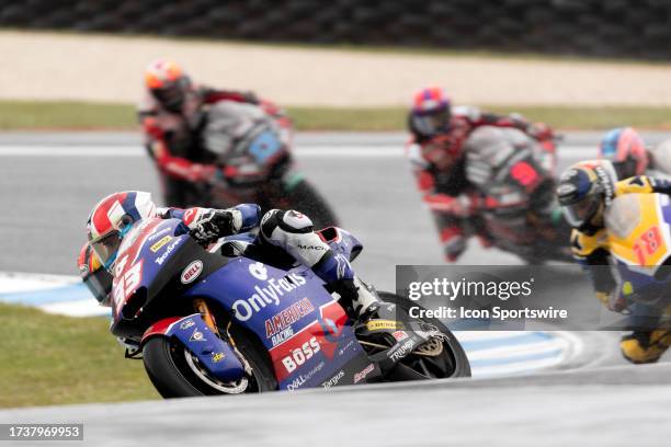 Rory of GBR on the OnlyFans American Racing KALEX during the Australian MotoGP at the Phillip Island Grand Prix Circuit on October 22, 2023 in...