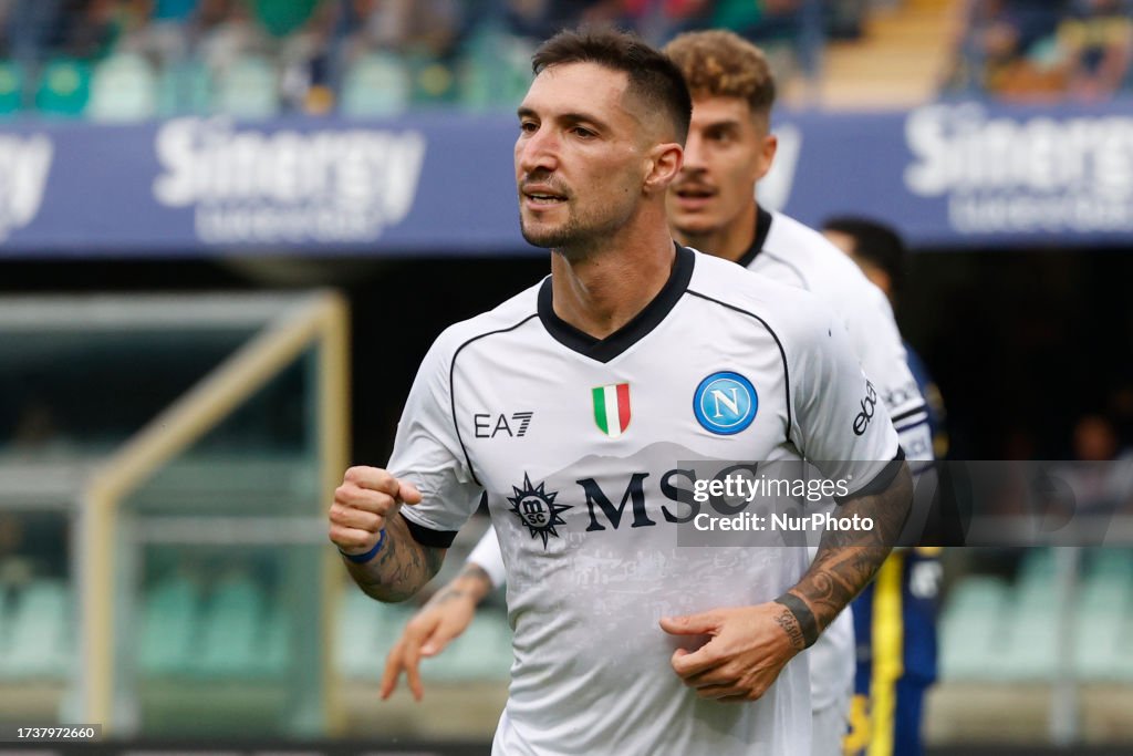 Politano Matteo Politano of Napoli celebrates after scores their first gol ...
