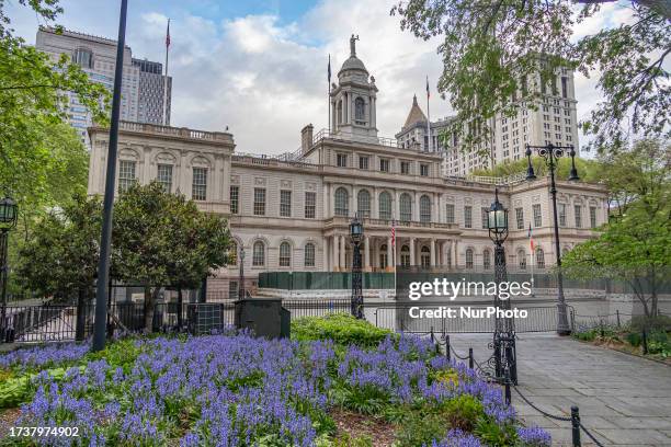 New York City Hall, the seat of New York City government, located at the center of City Hall Park in the Civic Center area of Lower Manhattan,...