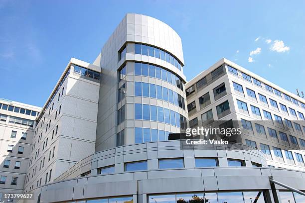 study of architectural form 05 - hospital building exterior stock pictures, royalty-free photos & images