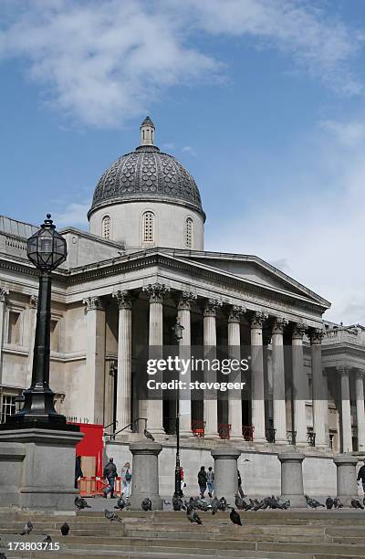national gallery in london - national gallery stockfoto's en -beelden